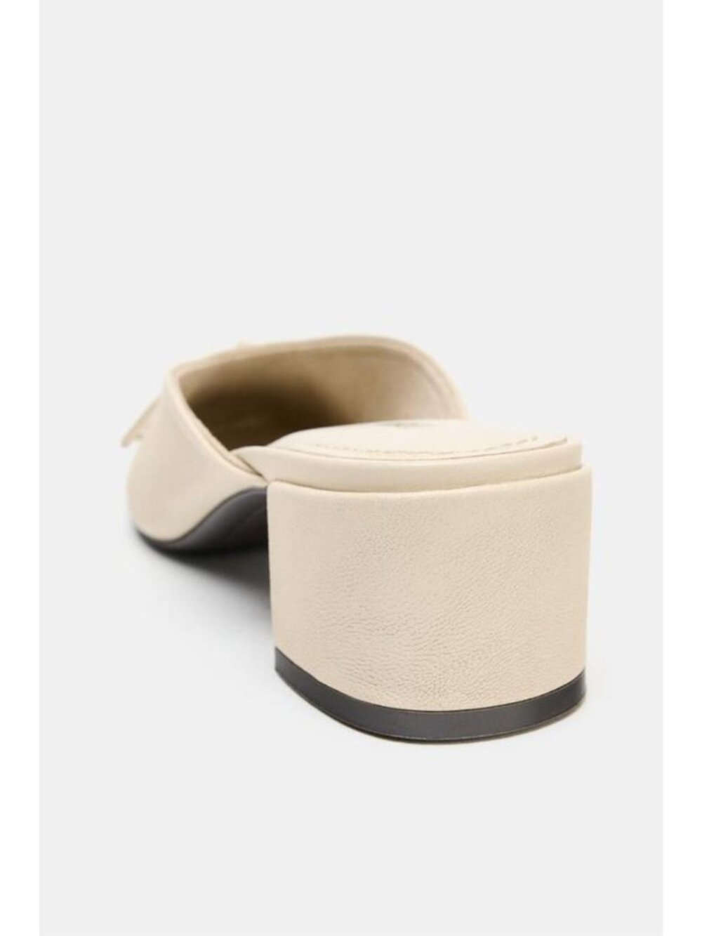 ZARA LEATHER SLINGBACK BALLET FLATS WITH BOW - Picture 6 of 6